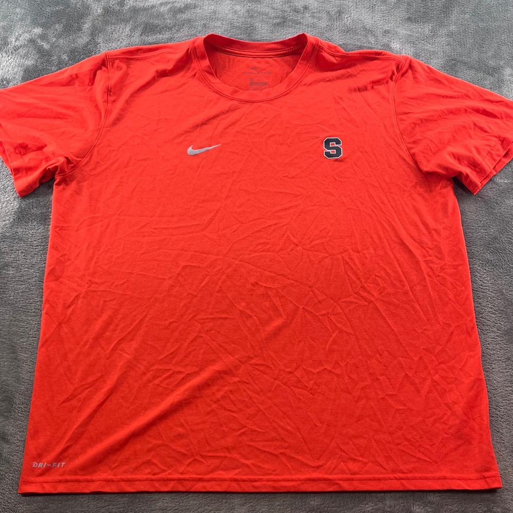 Nike Syracuse University Dri-FIT Orange Training T-Shirt Mens XL 815210-820